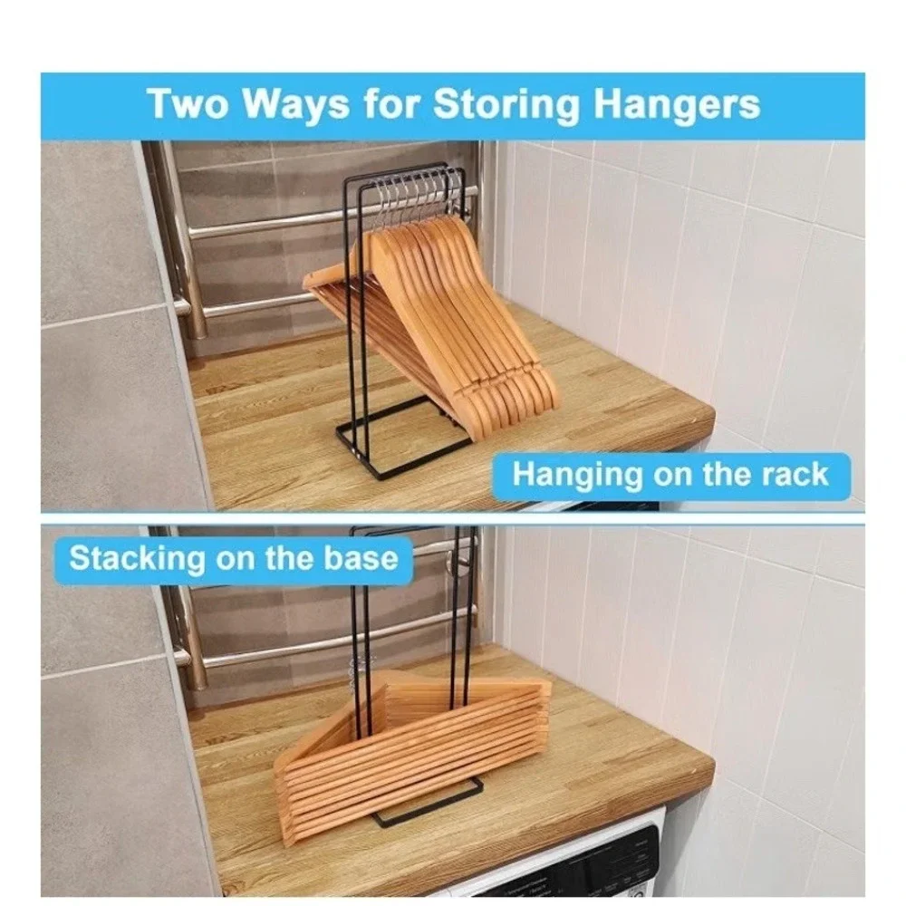 4 Hanger Organizer Stacker Clothes Hanger Holder for Closet Laundry Room Hanger